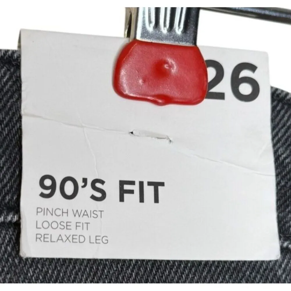 Forever 21 Women's Jeans Distressed 90's Fit Pinch Waist Loose Fit Relaxed Sz.26 - Image 7