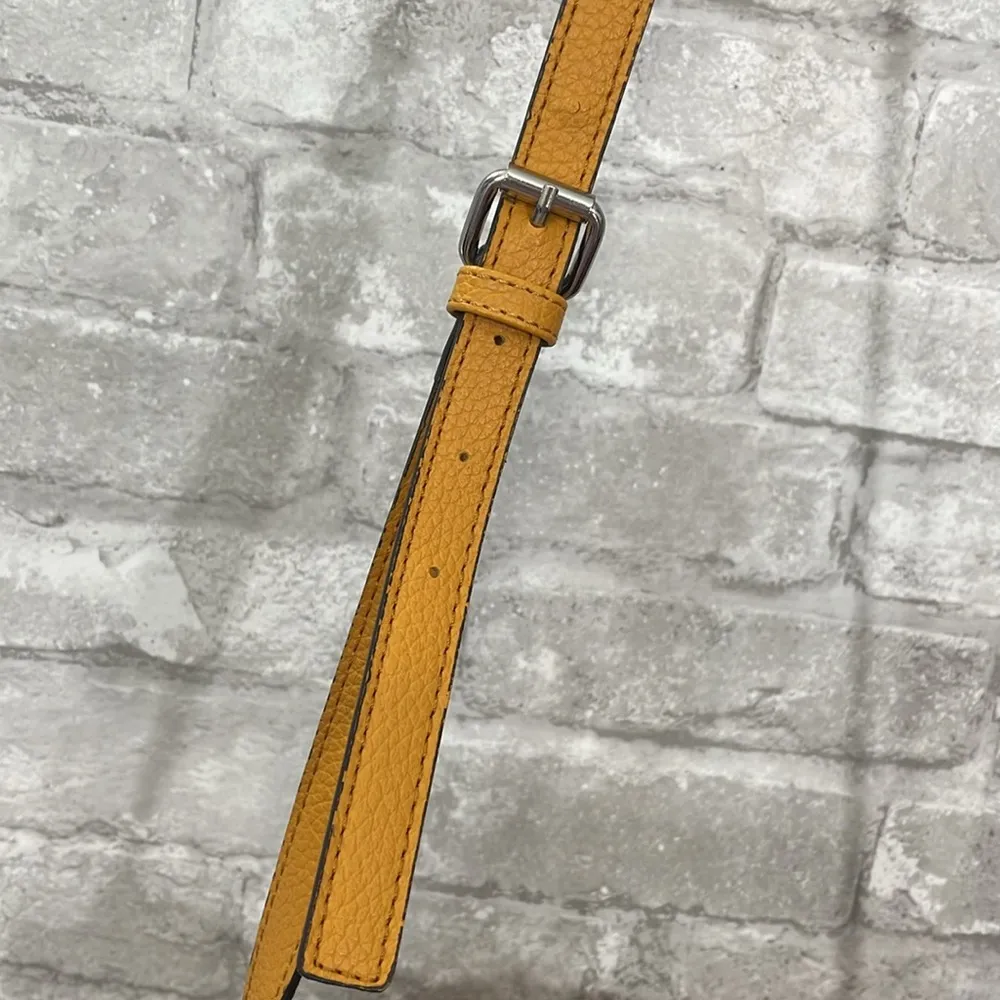 Nanette Lepore Yellow Abigail Crossbody Bag with Perforated Detail - Image 6