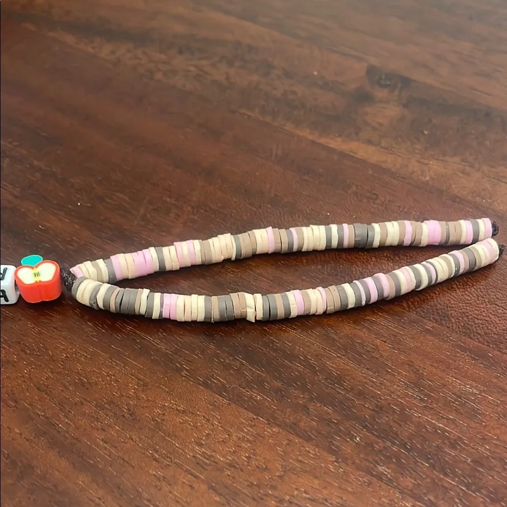 TEACH Colorful Beaded Keychain Pink - Image 3