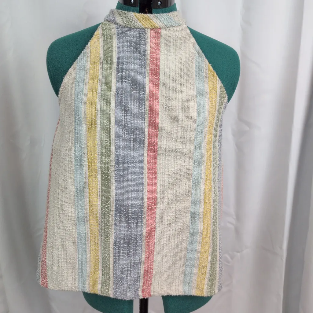 Ladies' W5 Vertical Stripe Sleeveless Top large - Image 2