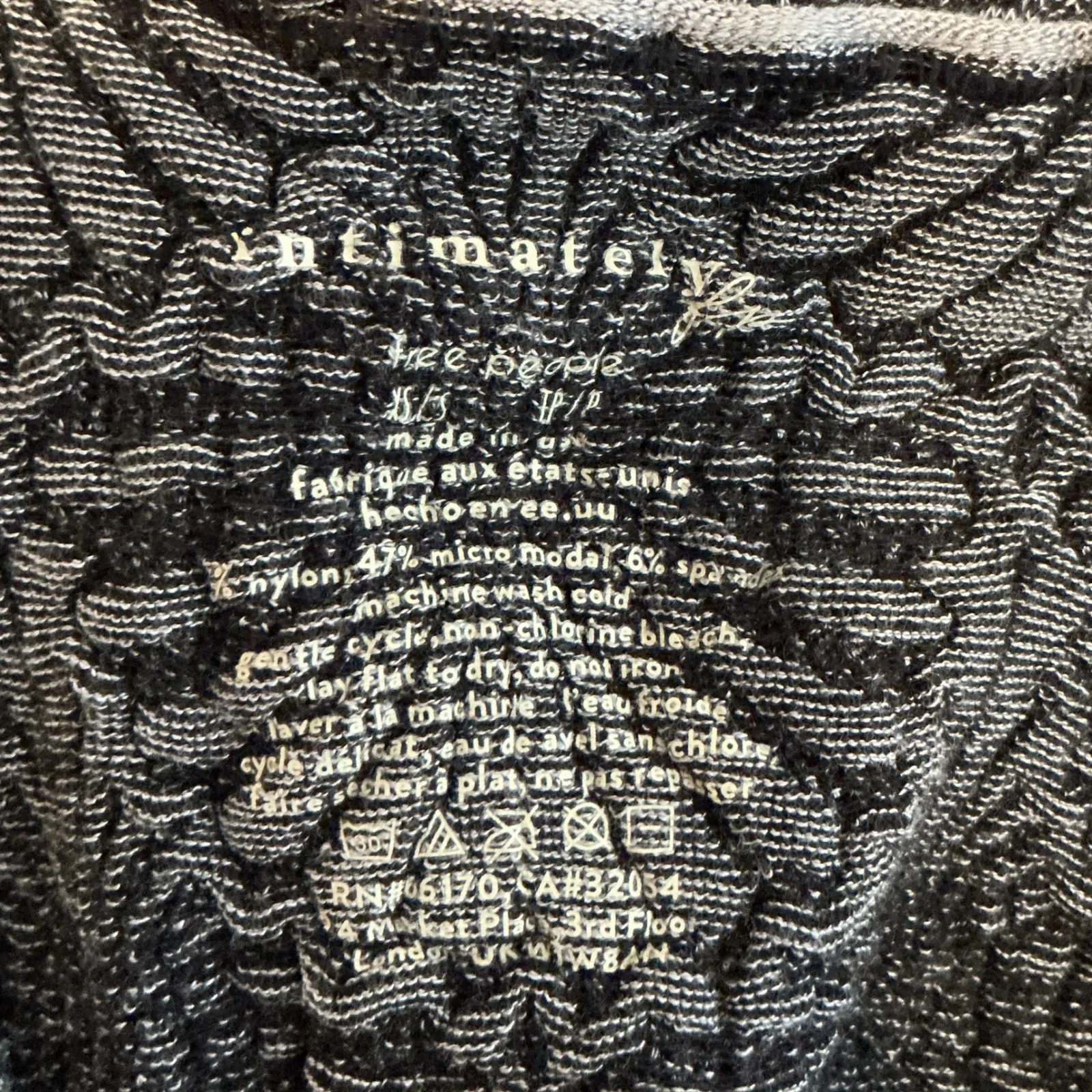 Intimately Free People Lace Floral Square Neck Tank Top Grey Size XS S - Image 4