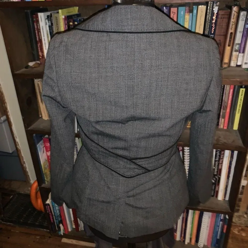 Classiques Entier Nordstroms heathered gray romantic 6 blazer - Image 2