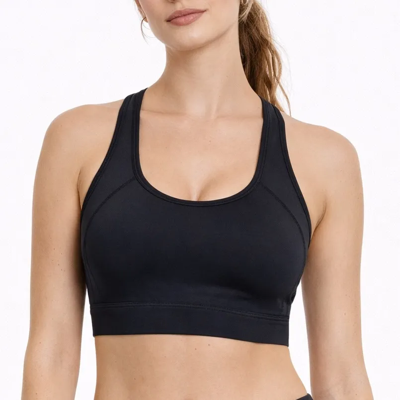 Bandier Center Stage Sports Bra Black Racerback Medium Support Size Small - Image 1