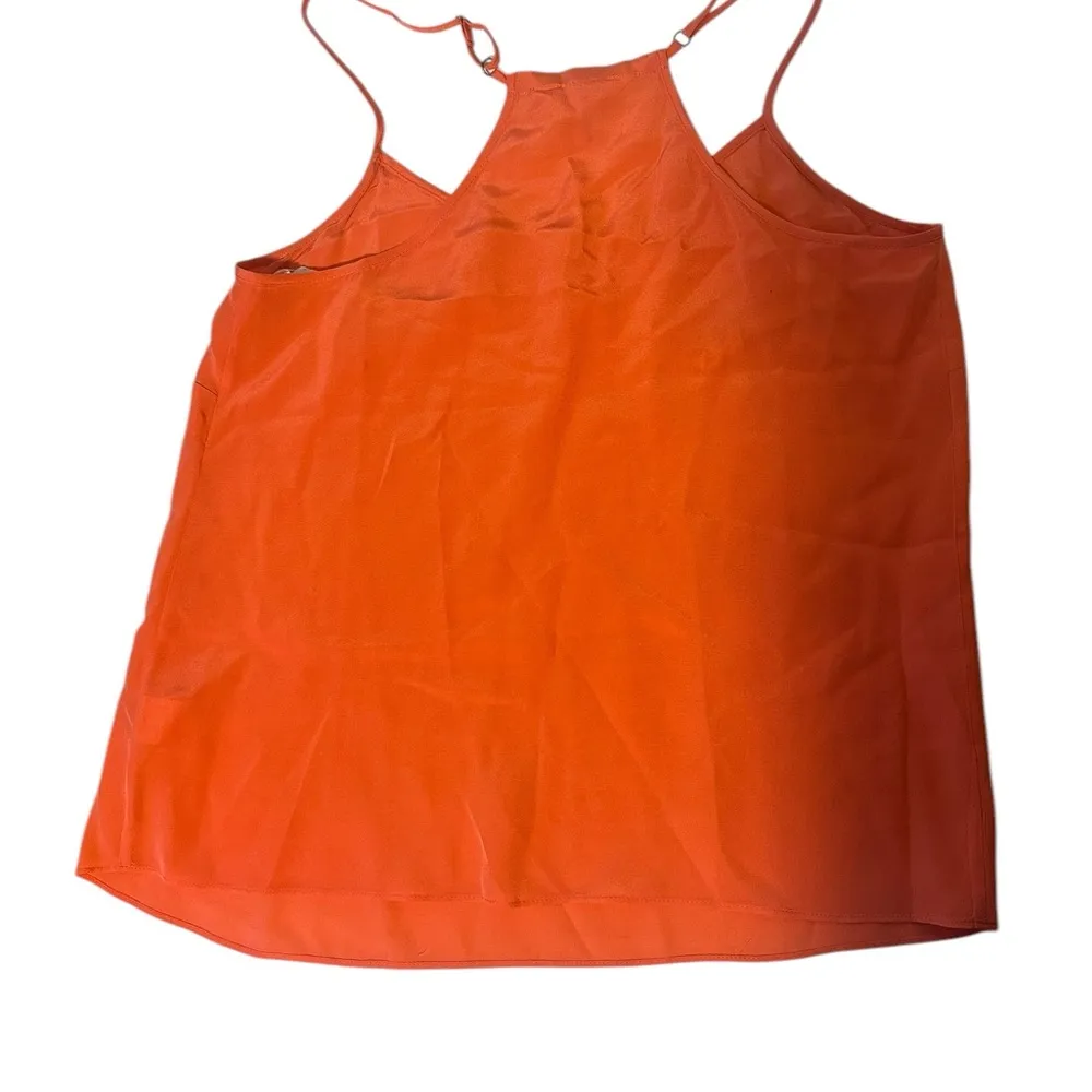 Lilly Pulitzer Dusk‎ Orange Racer Back 100% Silk Cami Tank Size XS Preppy Beach - Image 2