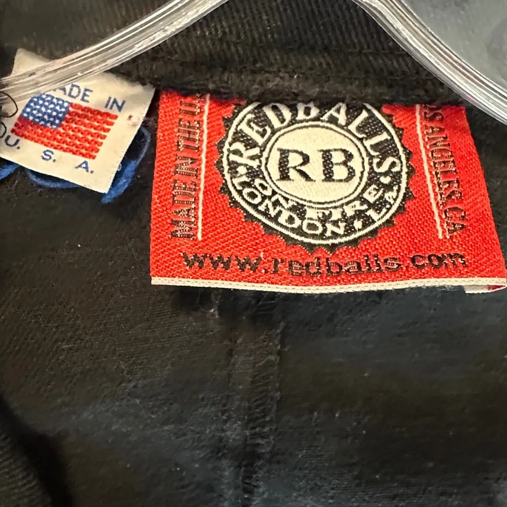 On Fire Vintage Red Balls  Black Long Coat - Image 7