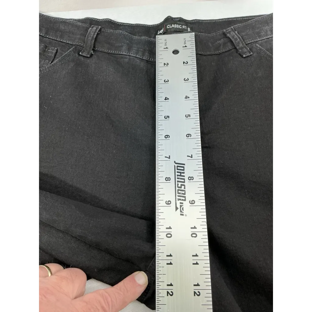 Womans Excellent Condition Lee Classic Fit Cropped Black Jeans 16 S 0089/Z-2 - Image 7