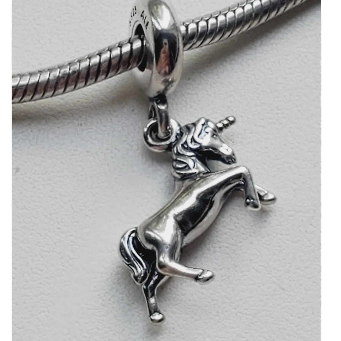 PANDORA Unicorn Dangle Sterling Silver Charm 791200 - Image 2