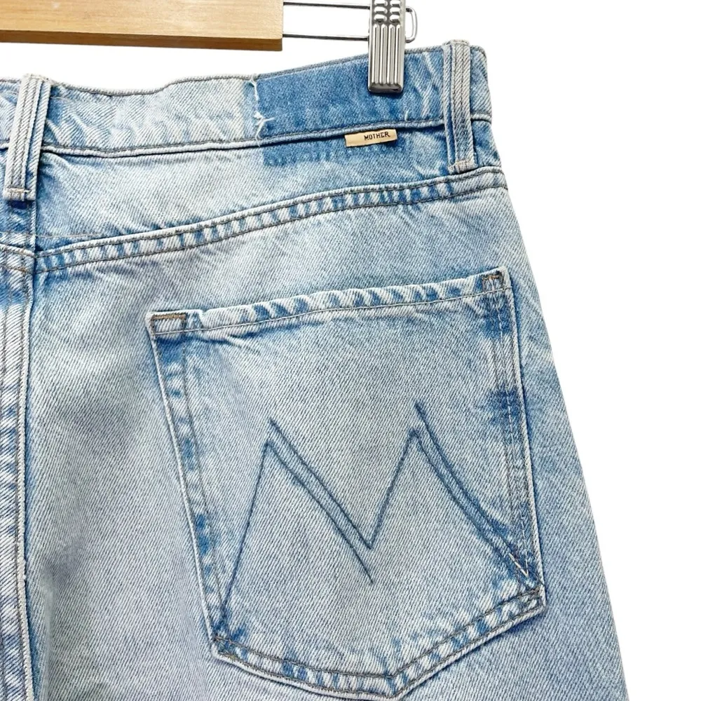 MOTHER Superior The Spinner High Waist Wide Leg Jeans in We Bounced Size 32 | 14 Blue - Image 10