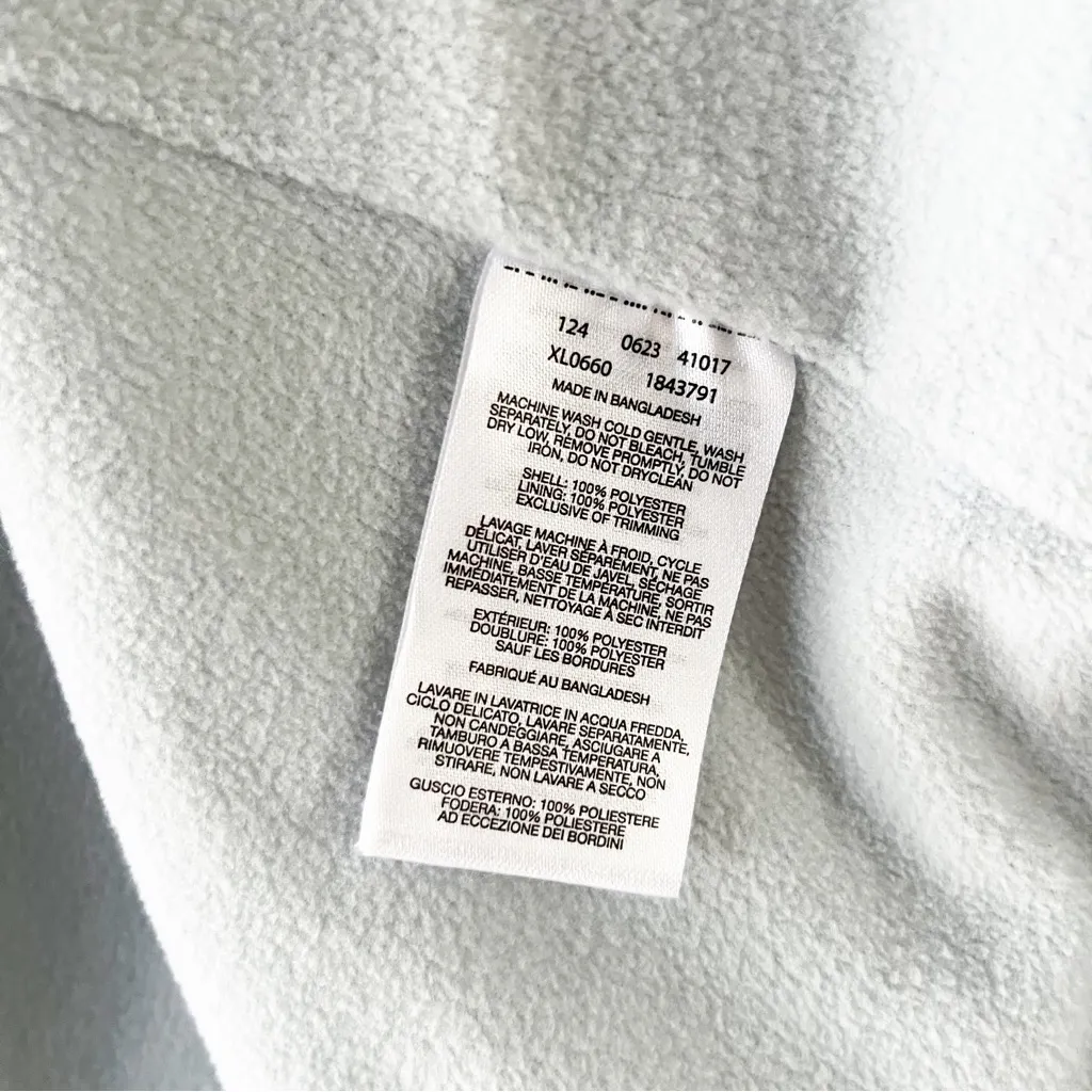 Columbia Fleece Lined Windbreaker Purple Gray Jacket Rain Coat Hooded Medium - Image 6