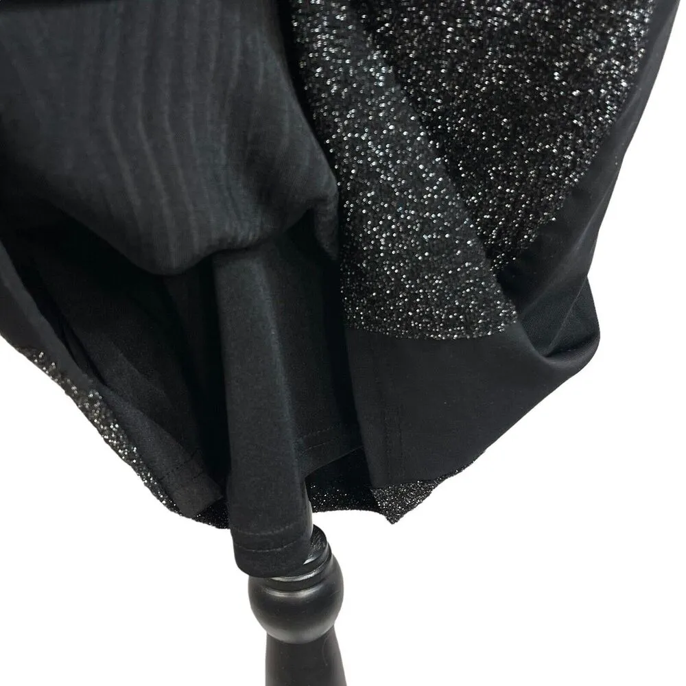 Joseph Ribkoff SZ 6 Bodycon Dress Scoop Neck 3/4 Sleeve Stretch Sparkly Glitter - Image 7