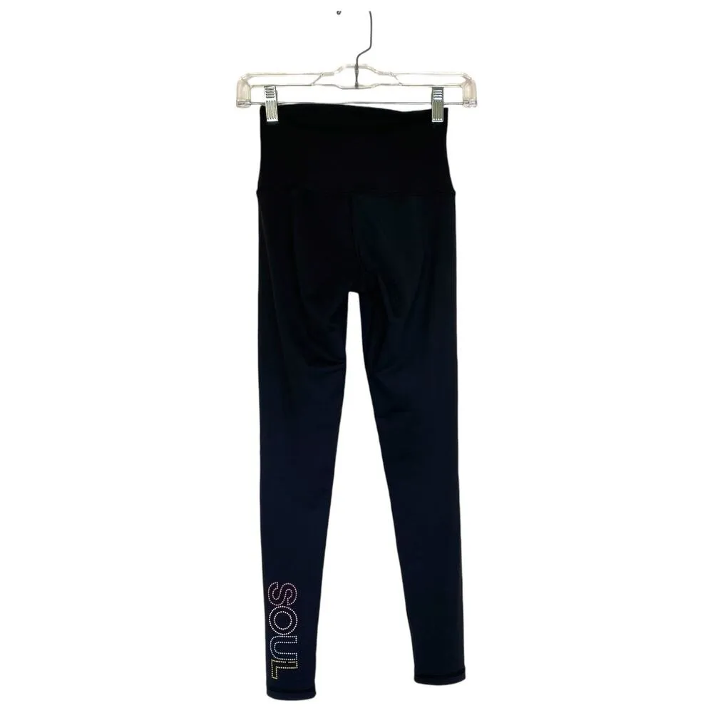 BEACH RIOT x Soul Cycle Multi Colored Star Embellished Black Leggings Size Small - Image 4