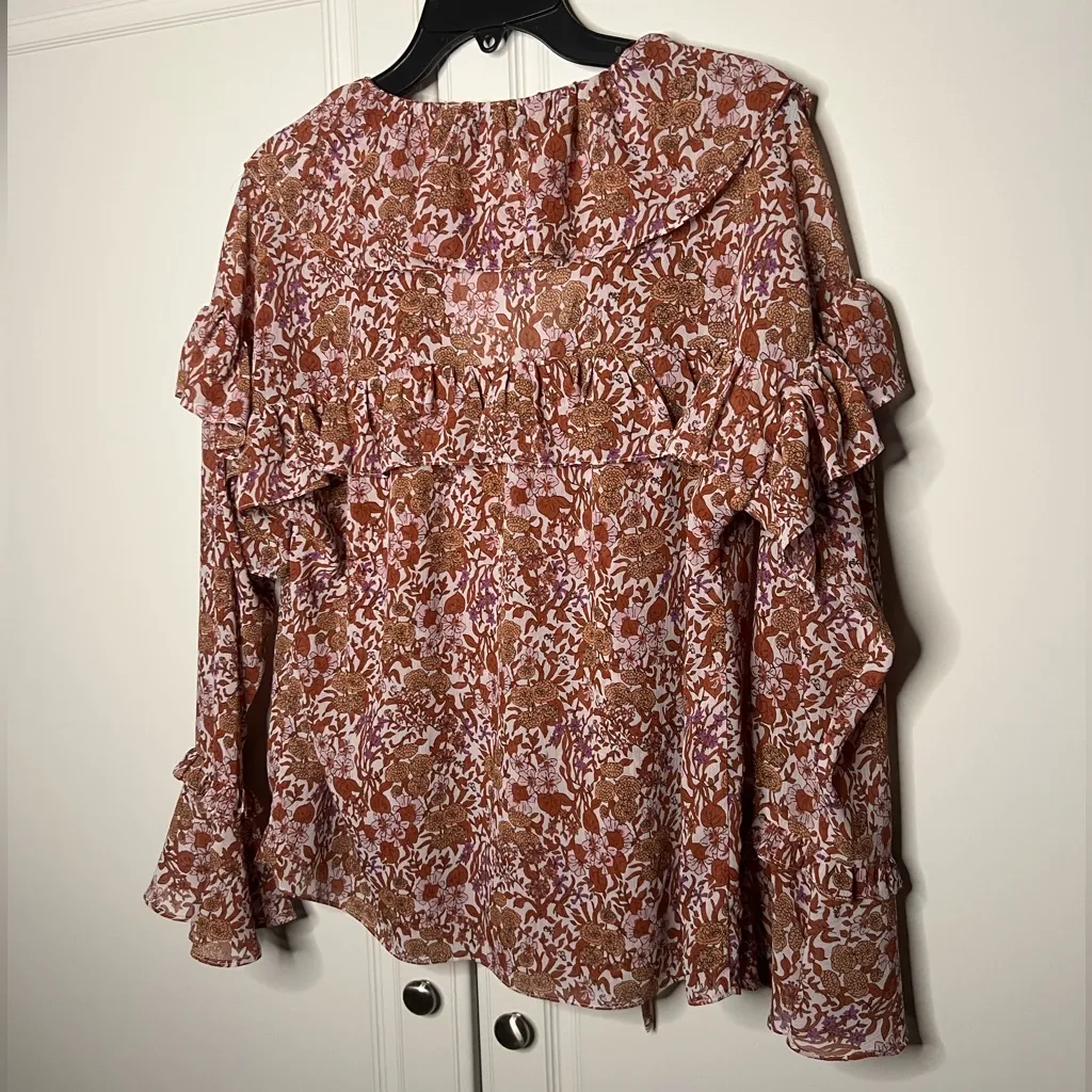 J. Crew Ruffle Crinkle Chiffon Blouse - Image 13