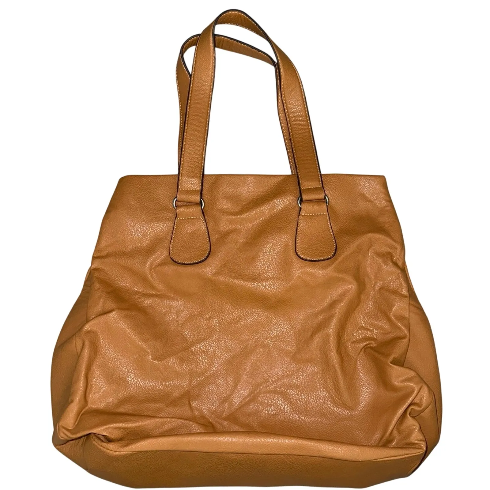 NWT brown Tan studded XOXO boho hobo handbag tote bag vegan leather retails $89 - Image 3