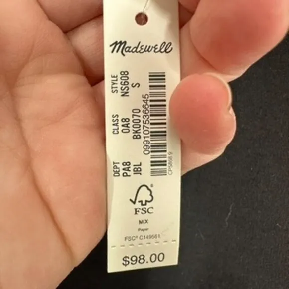 Madewell Women's Size Small‎ Ponte Hoodie Sweatshirt Travel Essential Minimalist - Image 4