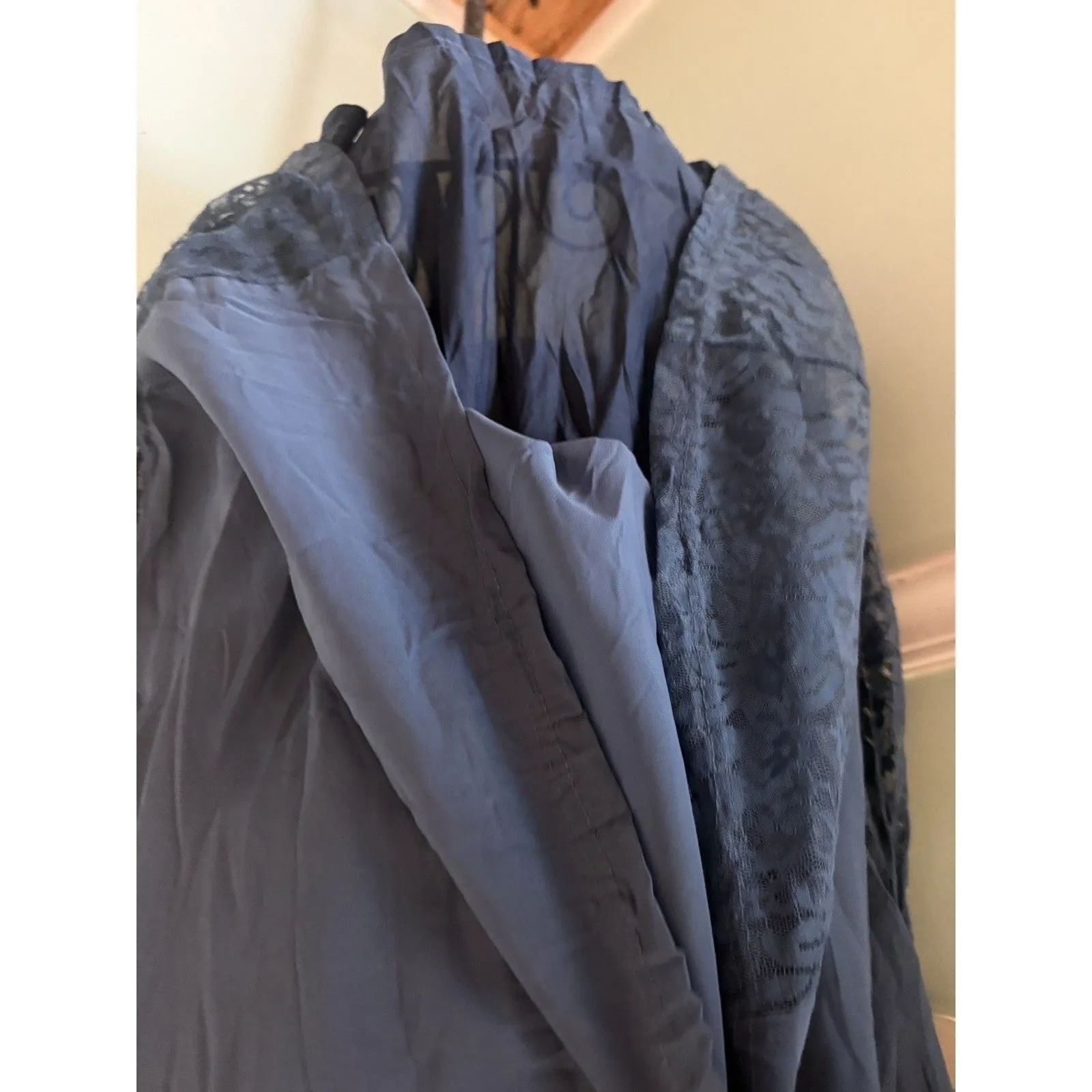 Pretty Angel Tank Dress Women M Blue Embroidered Sleeveless Lagenlook NWT - Image 6