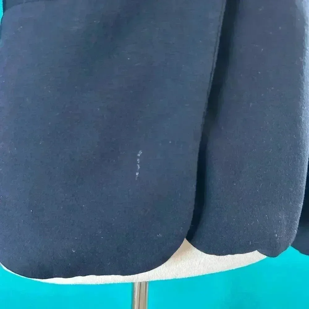 Zara Basic Navy Single Breasted One Button Blazer Career Office Workwear Size XS - Image 2