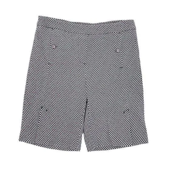 EP Pro Women's Stretch Bermuda Pleated Golf Shorts Chevron Print Size 6 - Image 1