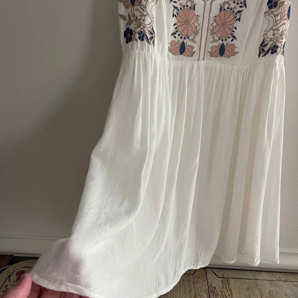 Lulus Daisy Petal Pickin’ Embroidered Dress Size L Festival Boho Whimsy Fairy - Image 7