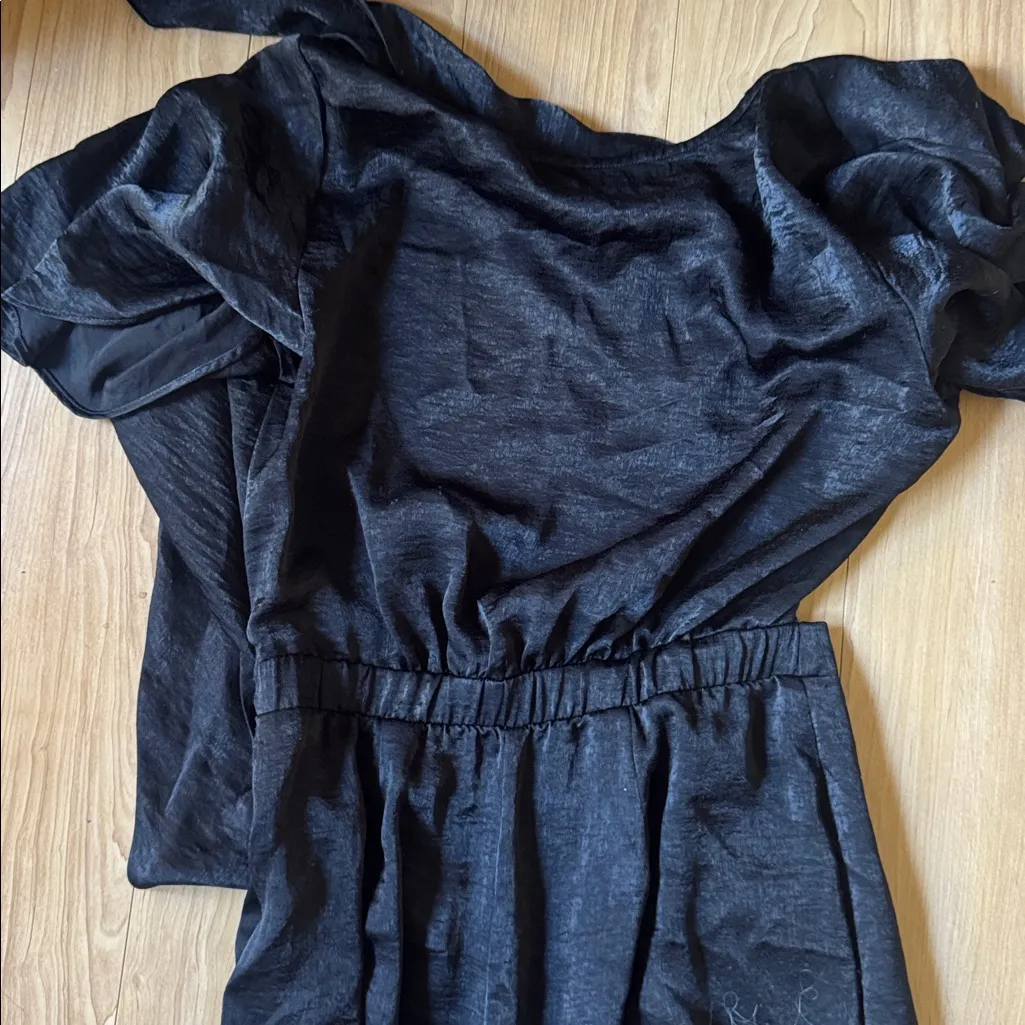 Show Me Your MuMu Black Tie Front Jumpsuit - Image 4