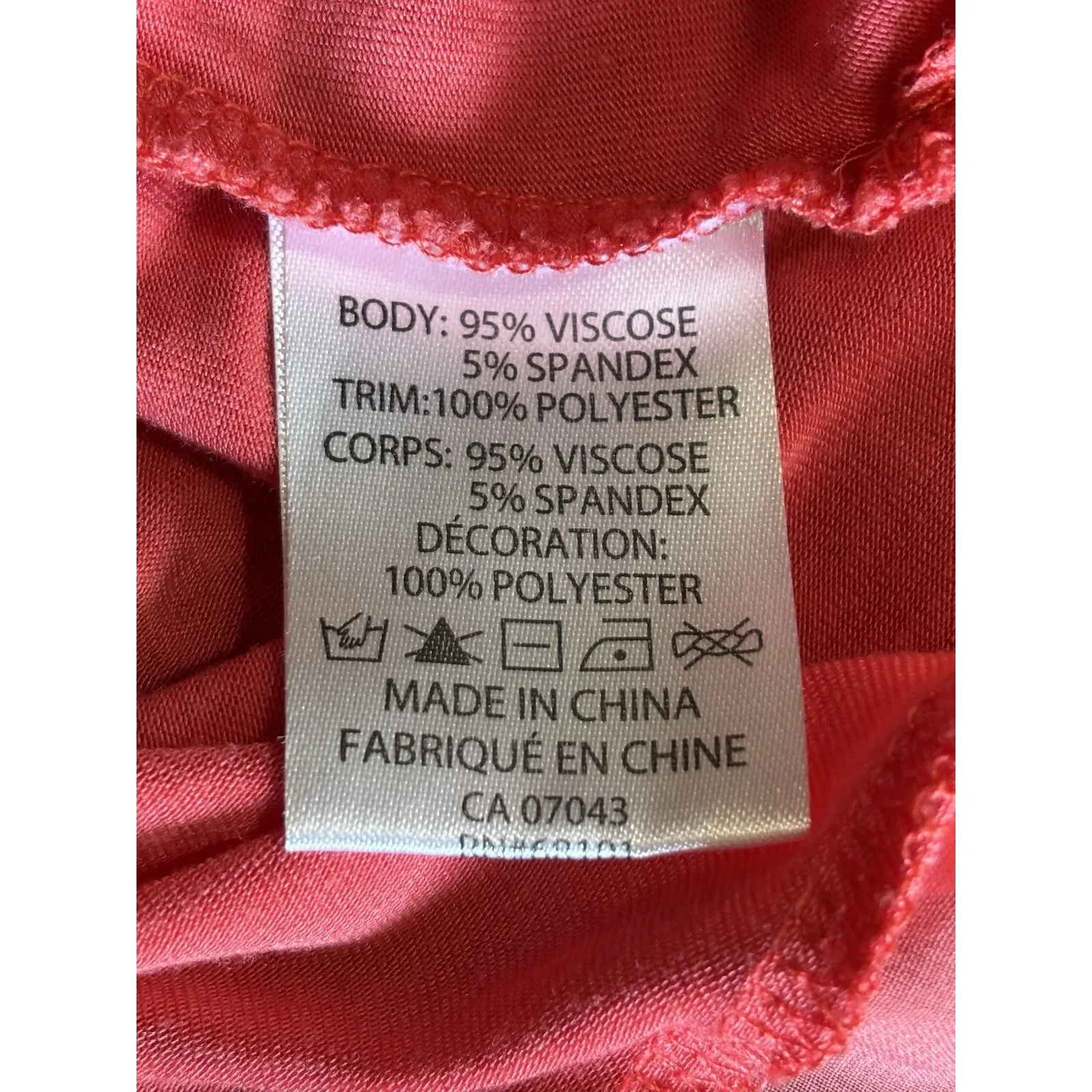 Belladini Salmon Pink Straps Lace up V‎ Neck Blouse Size 1X Flowy Soft Chiffon - Image 7