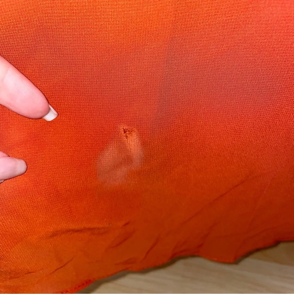 Azazie Elegant Orange Sleeveless Bridesmaid Dress Size 26 - Flawed - Image 4