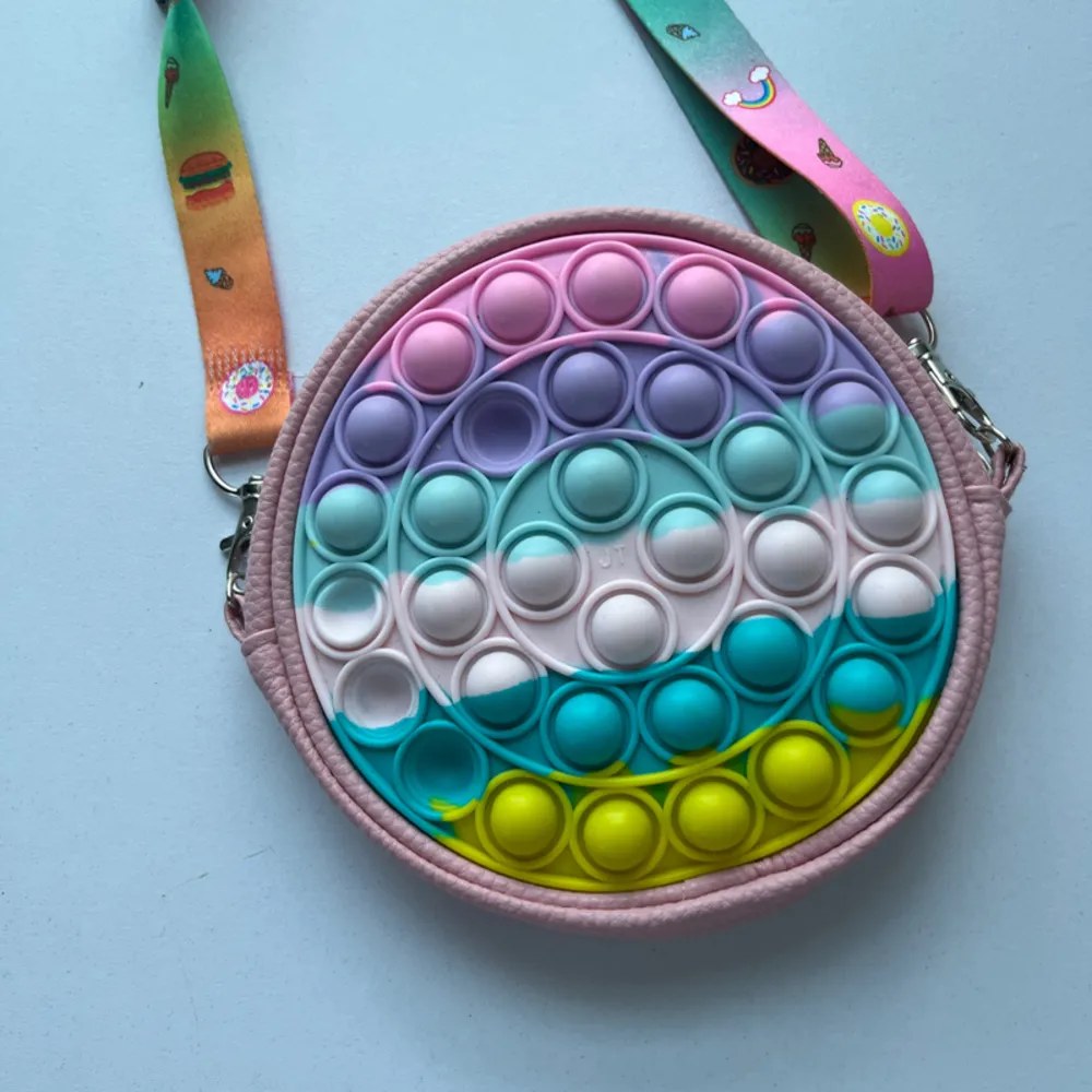 Women’s Circular Crossbody Bag with Pop - Image 4