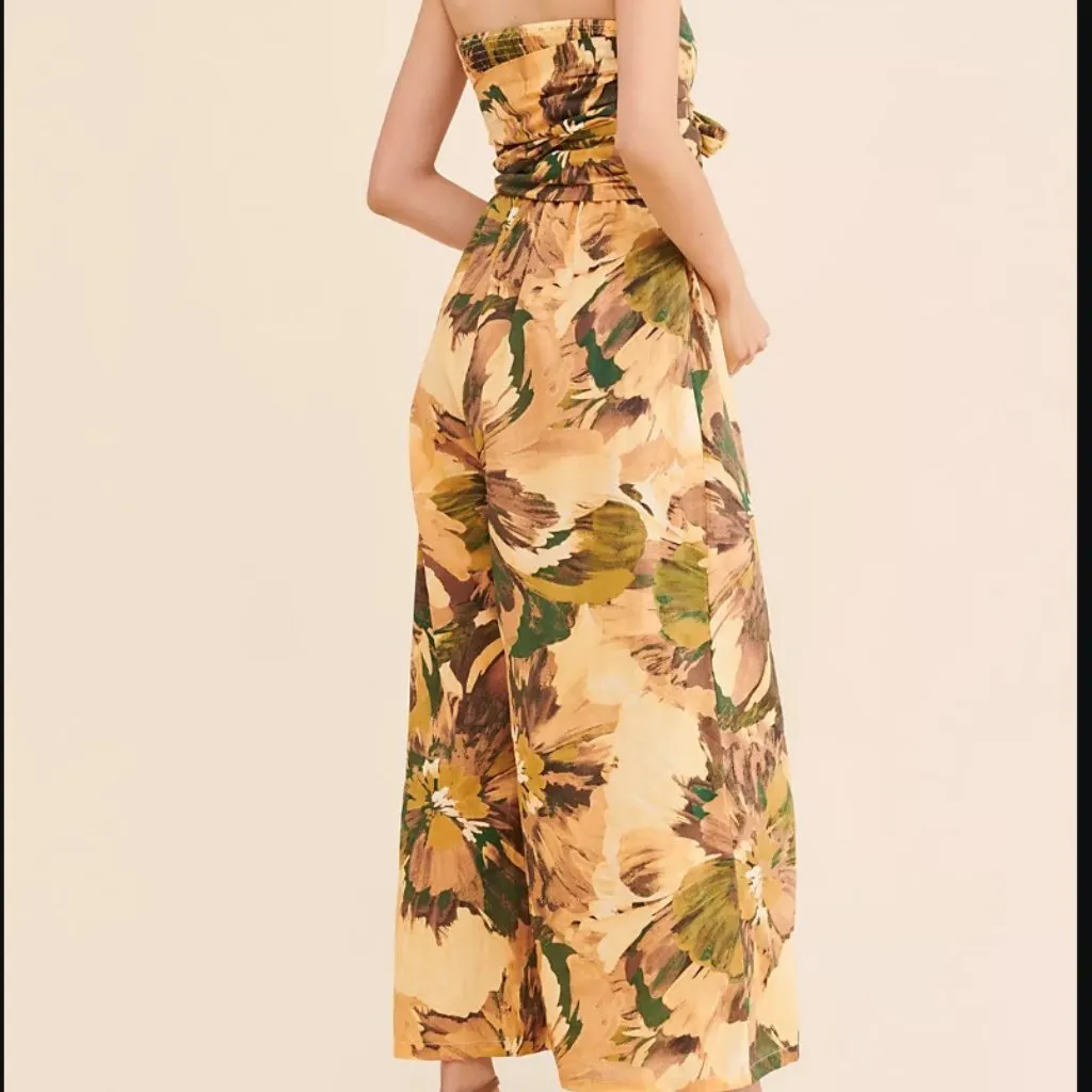 Free People Girl & The Sun Waterfront Strapless Jumpsuit Size Small - Image 2