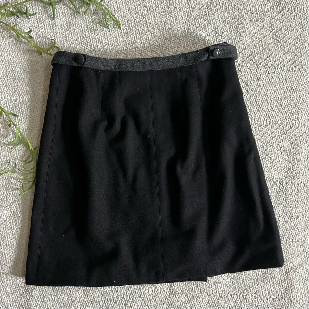 Robert Rodriguez  Black Wool Knee Length Aline Skirt size 8 - Image 6