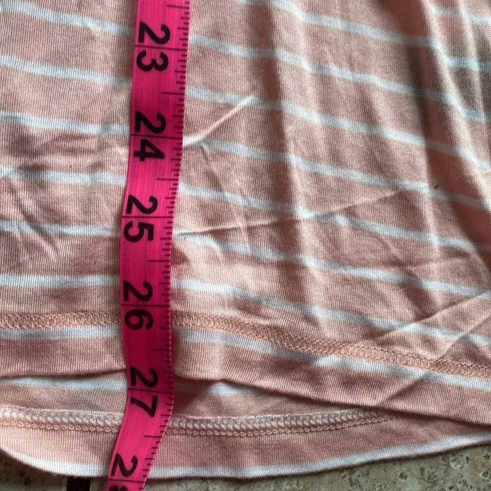 Lafayette 148 New York Mikki Stripe Tee Shell White - Image 13