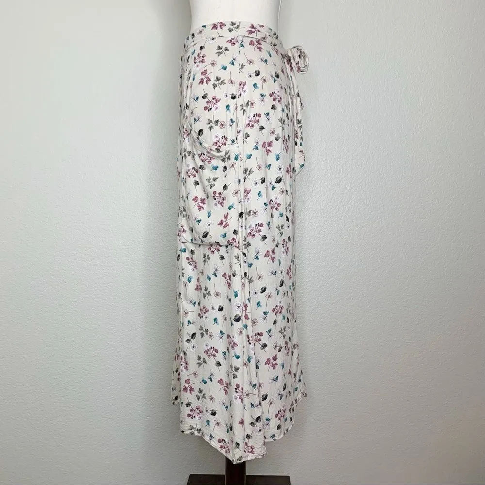 Final Touch Size Medium Button Down Floral Midi Skirt - Image 5