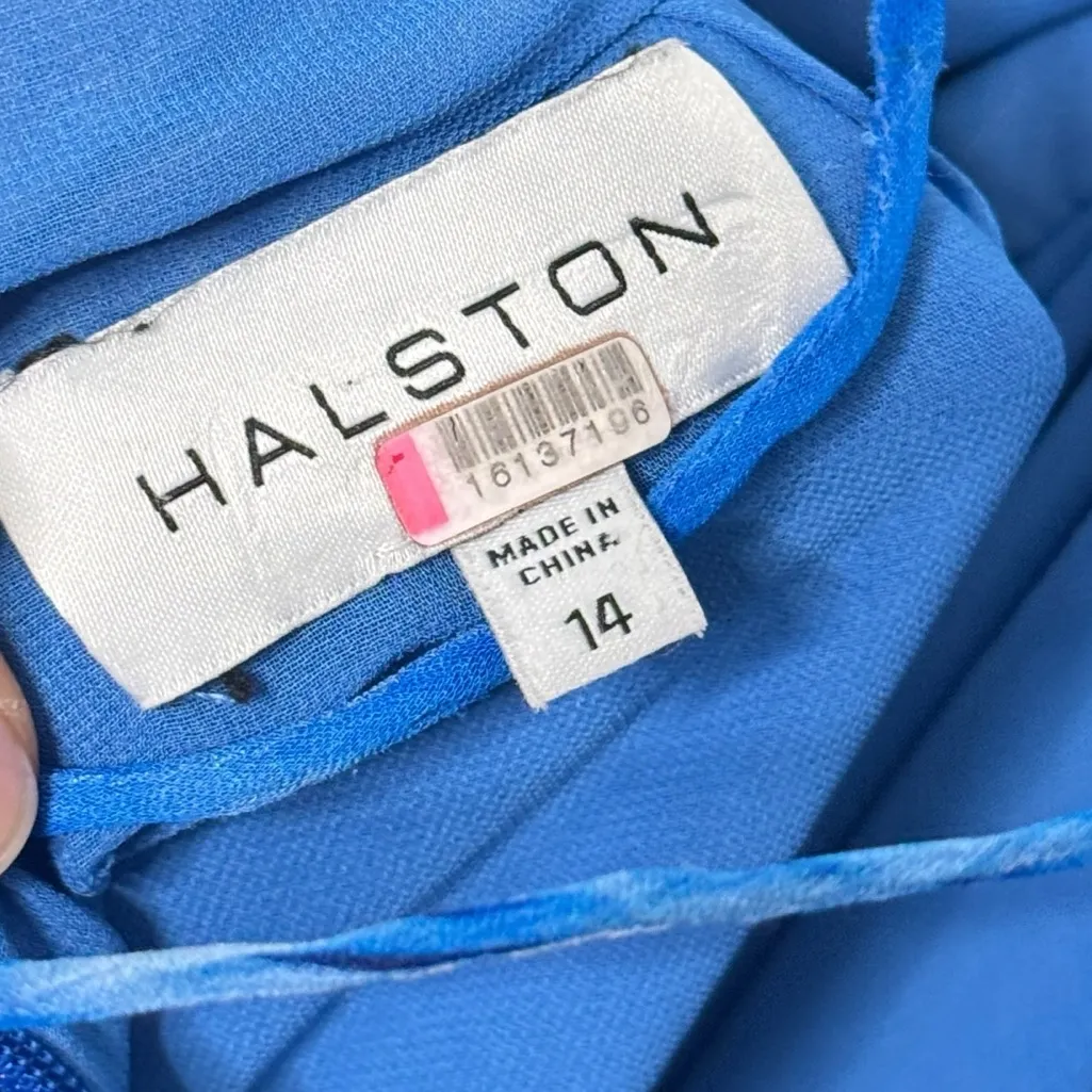 Halston Mindy Gown Blue - Image 11