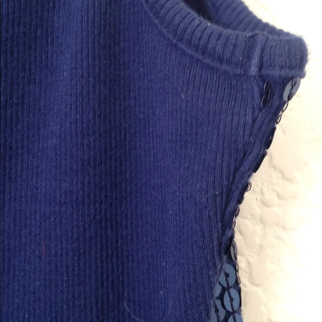 FINAL MARKDOWN Ladies' apostrophe Front-Sequined Ribbed Tank top - Image 5