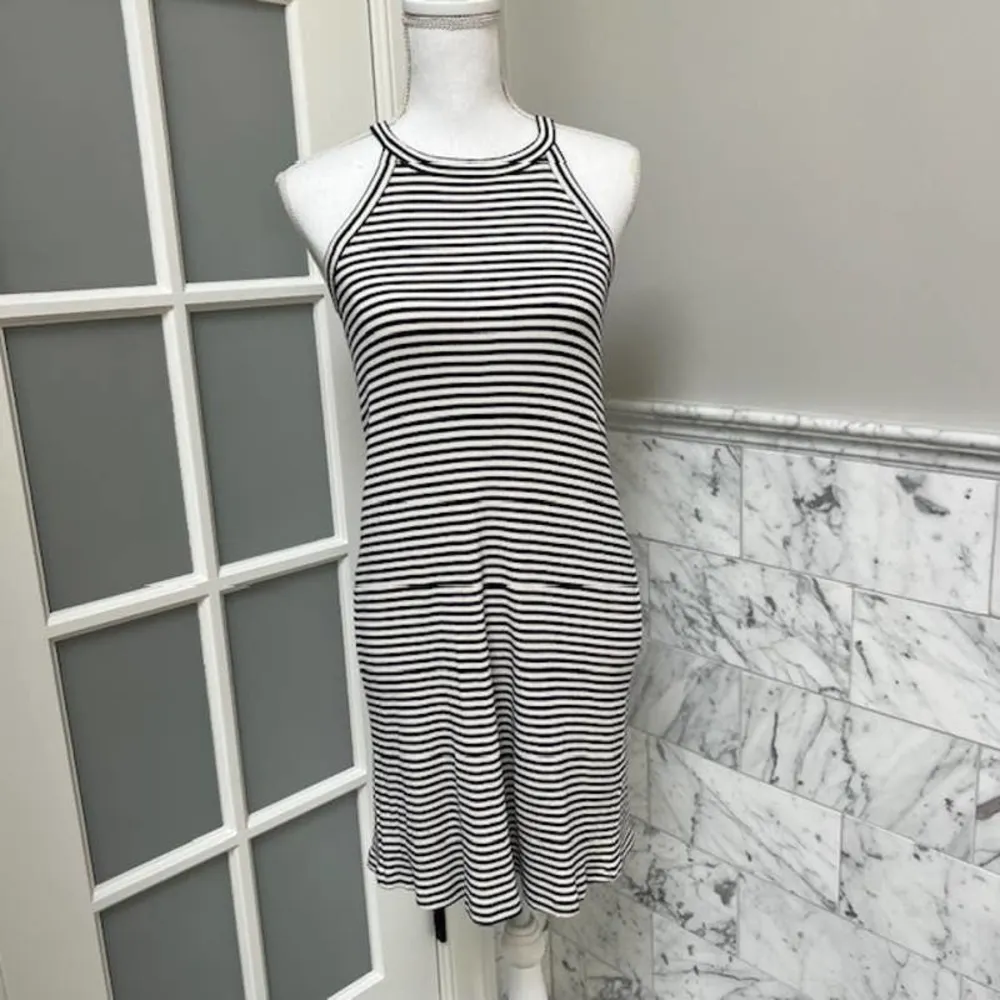 Madewell District Dress Sleeveless Blue & White Stripe XS Small - Image 2