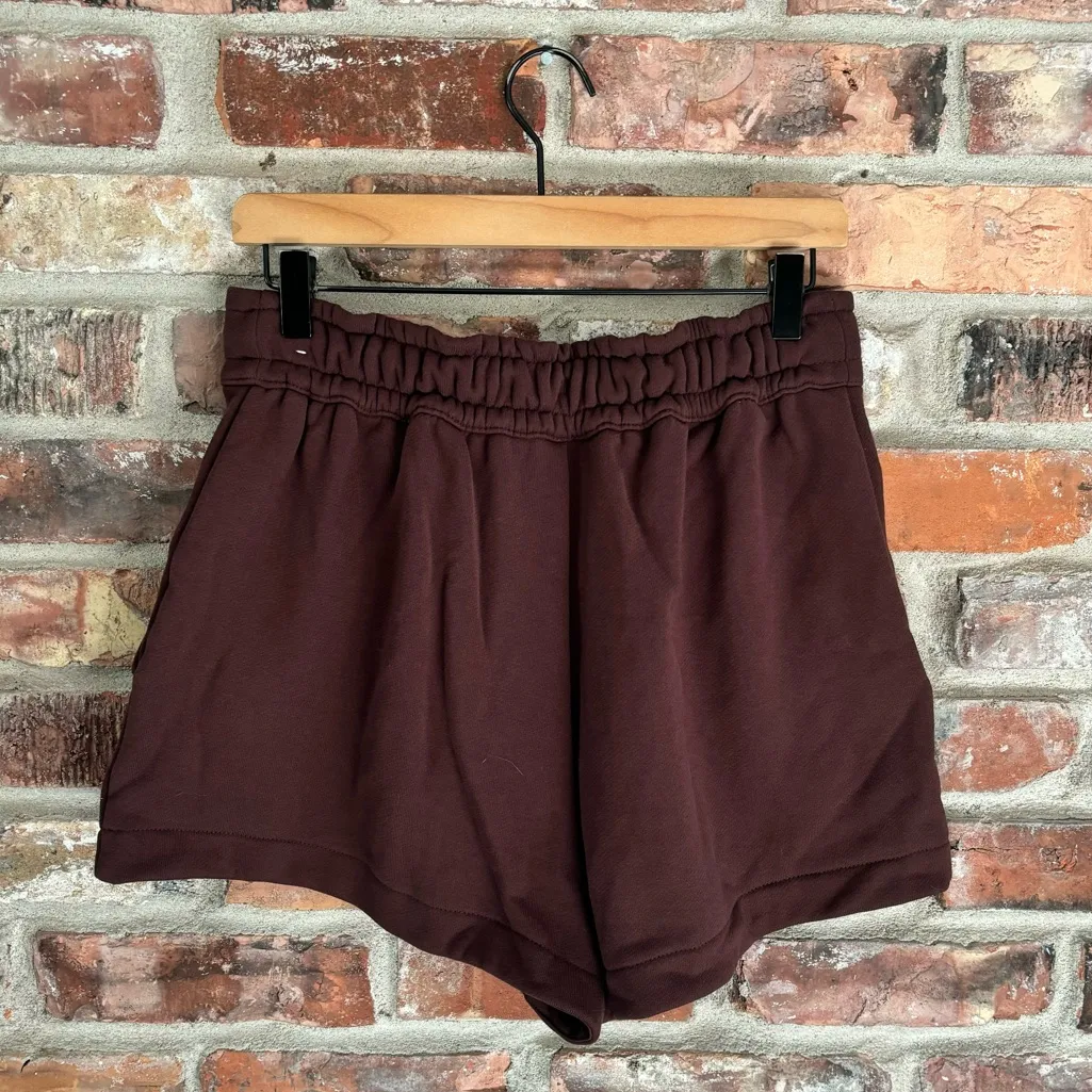 Nike Earth Brown Modern Fleece French Terry Shorts, M - Image 7