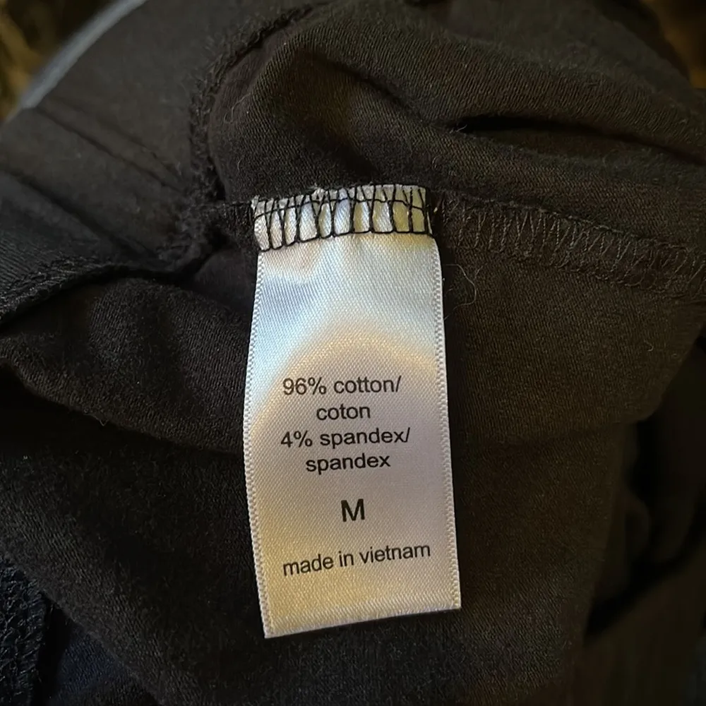 Maurices Black Mid Rise Leggings Cotton Spandex Size Medium - Image 16