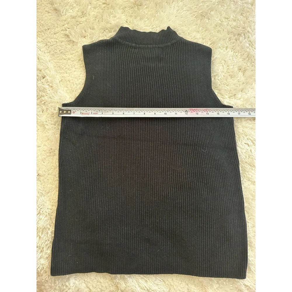 Double D Ranch Black Sleeveless Mock Neck Top XS - Image 6