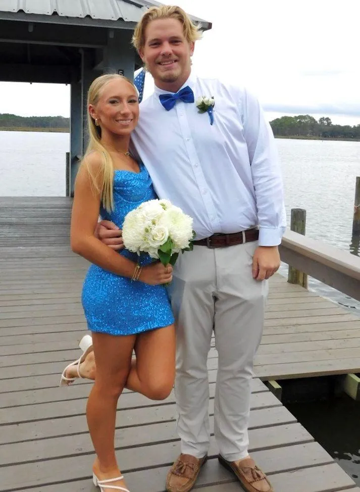 Hello Molly Midnight Blue Sequin Mini Dress - Image 11