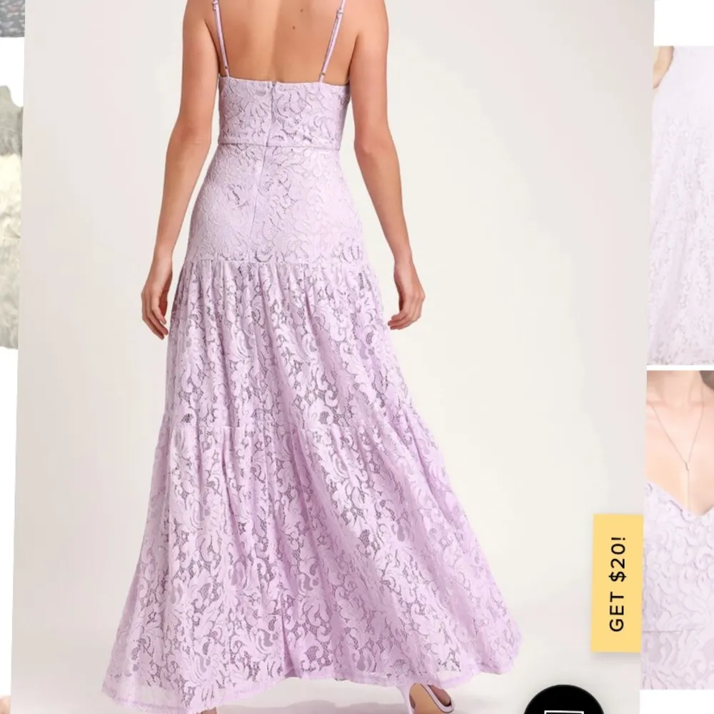 Lulus lace lavender Women’s girls formal dress Xs Purple - Image 16