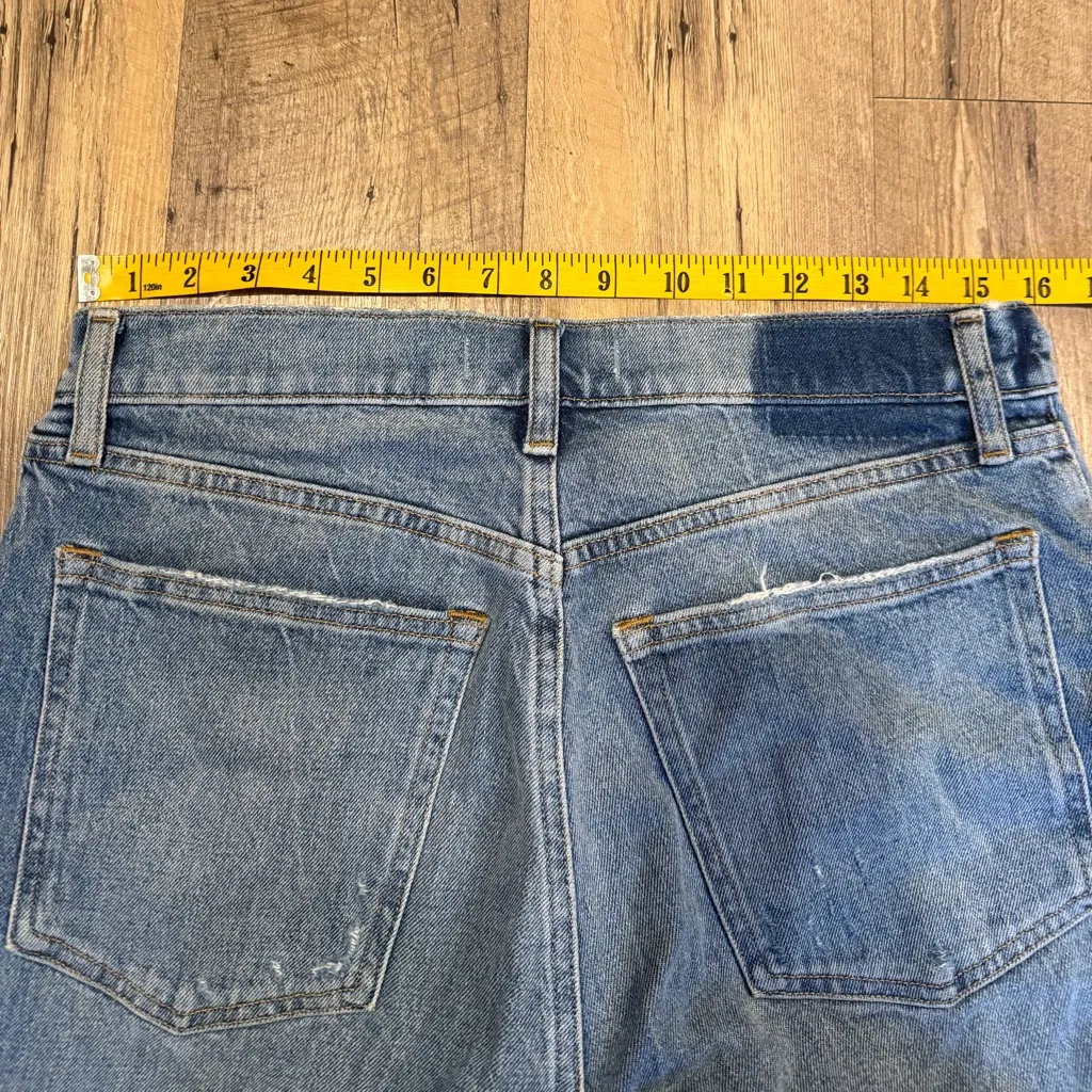 Abercrombie & Fitch 90s Straight Ultra High Rise Light Blue Straight Leg Jean - Image 4