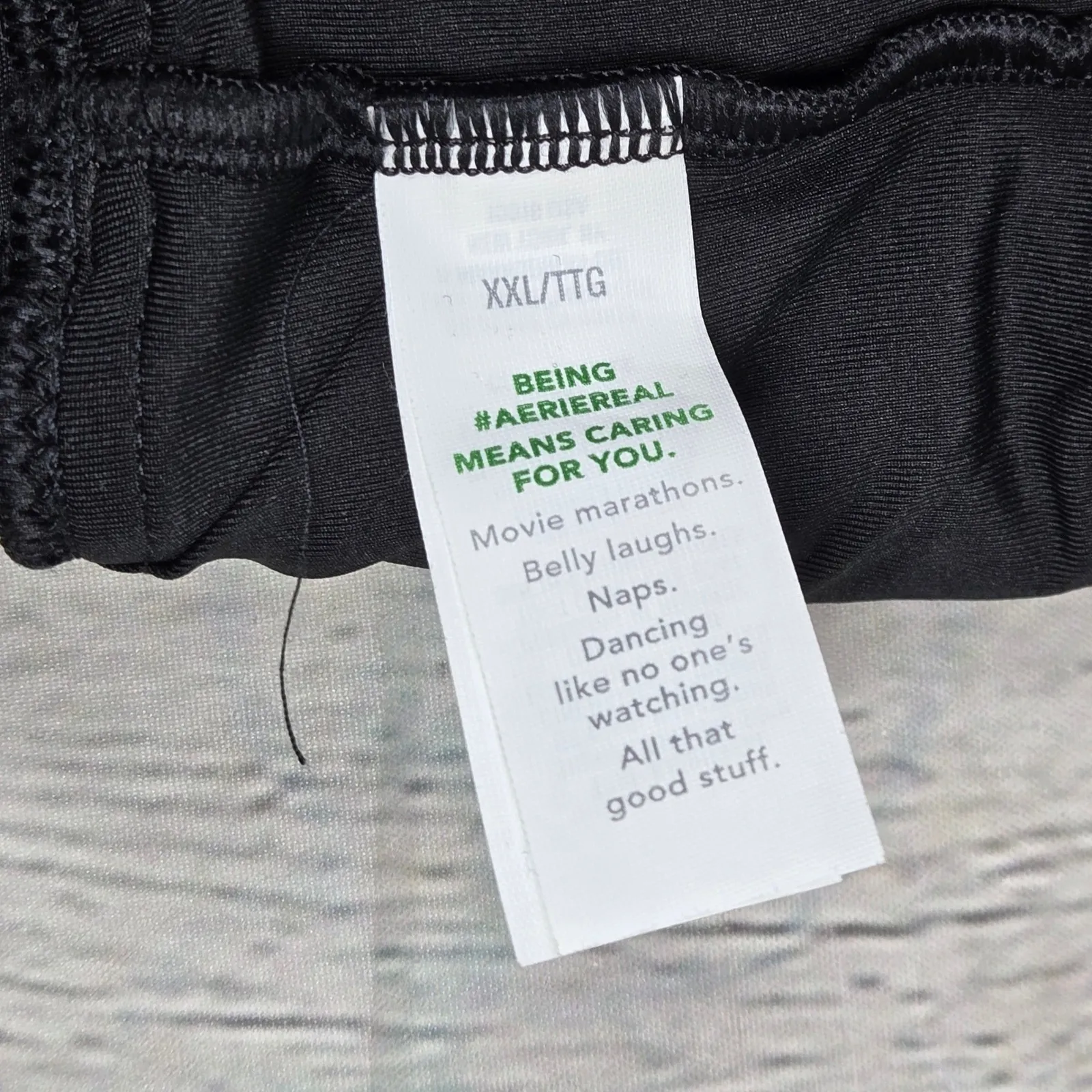 Aerie Black Triangle Bikini Top Swimsuit Beach Resort Size XXL - Image 7