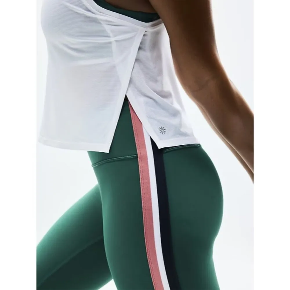 Athleta XL Grid Knit Singlet Tank Bright White X-Large - Image 3