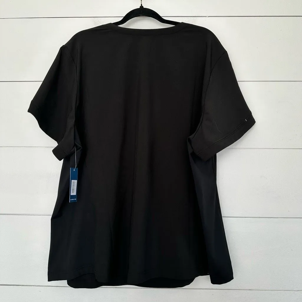 Jaanuu Women’s Plus Size 3X Black Performance V Neck Scrub Top New NWT - Image 6
