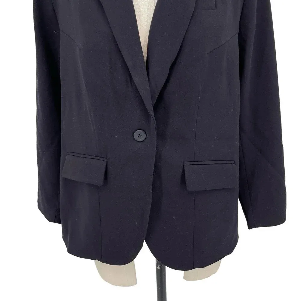 Universal Standard Petite Eco Rio Blazer Jacket Black Size XSP / 10-12P - Image 5