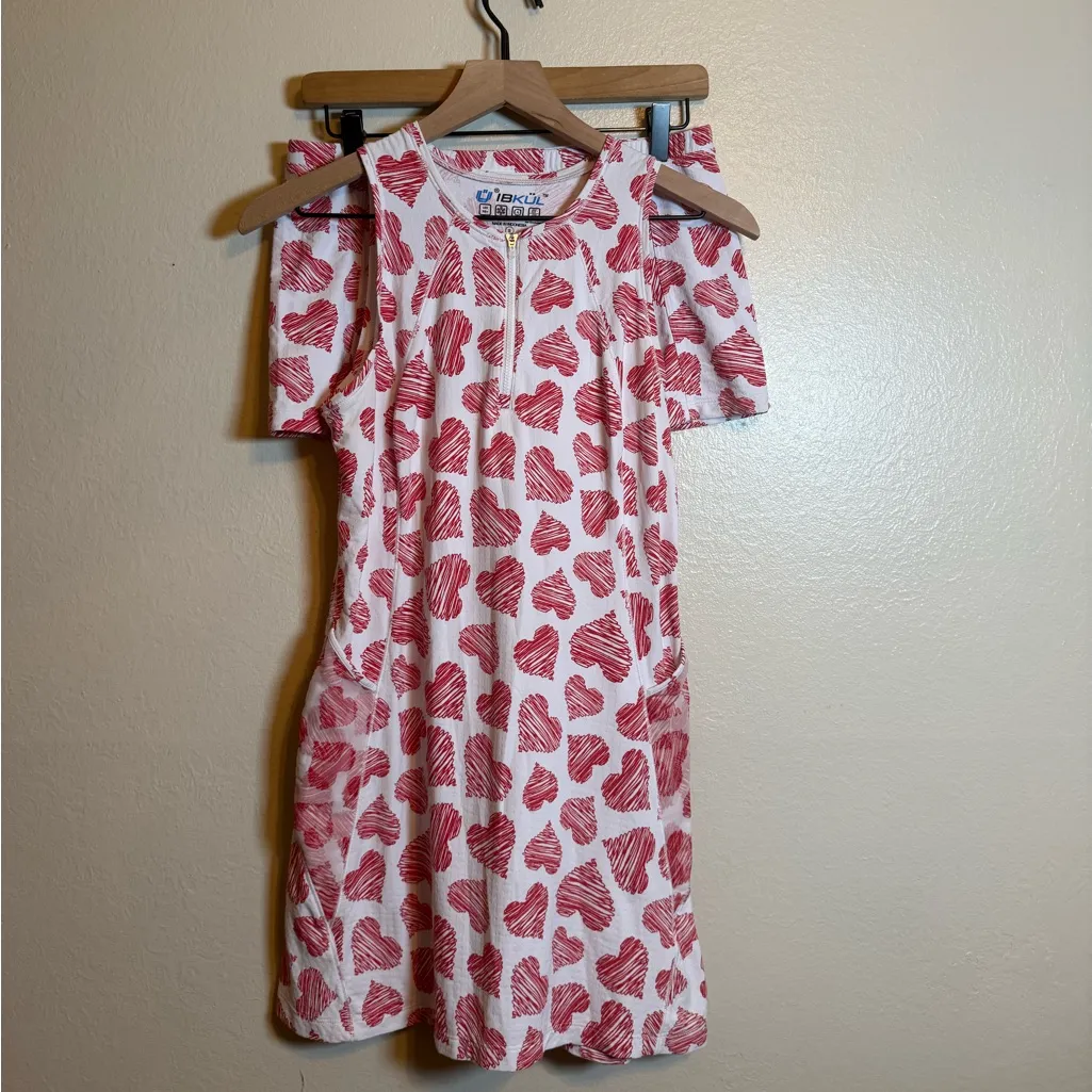 IBKUL Heart‎ Tennis Dress White - Image 3