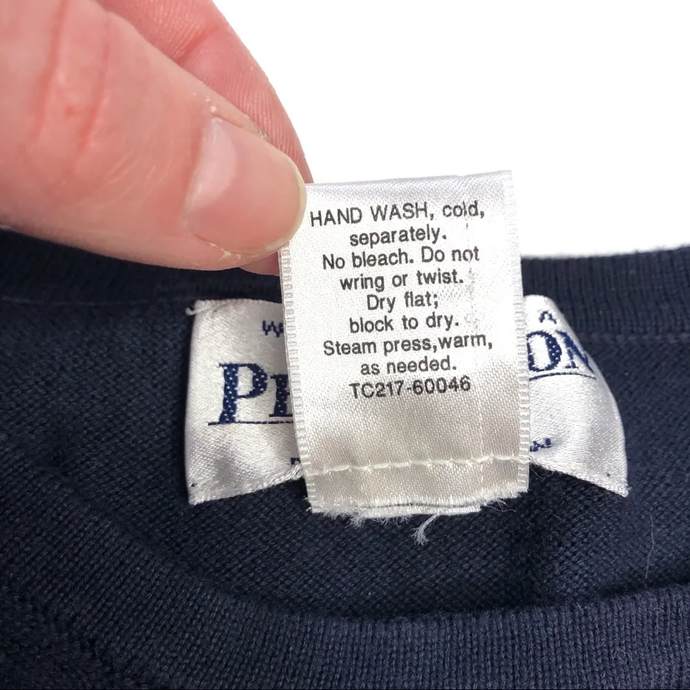 Pendleton Sweater Long Sleeve Navy - Image 5