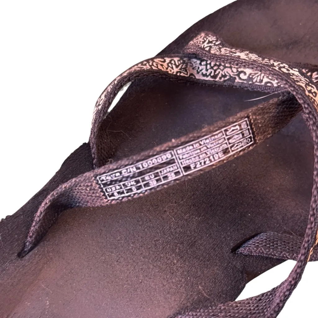 Teva Mush Mandalyn Wedge Ola 2 Sandals Women’s 8 Black White 2-Pair Walk Comfort - Image 8