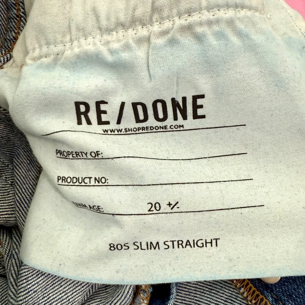 Re/Done 80’s Slim Straight Jeans - Image 4