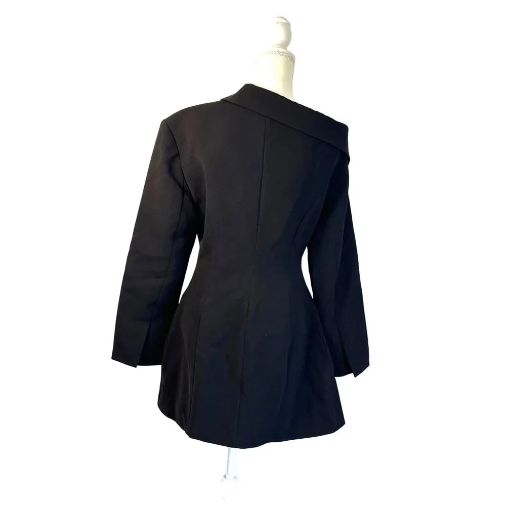 Atoir The Gisele Blazer Dress in Black Large New Womens Jacket Mini Cocktail - Image 8