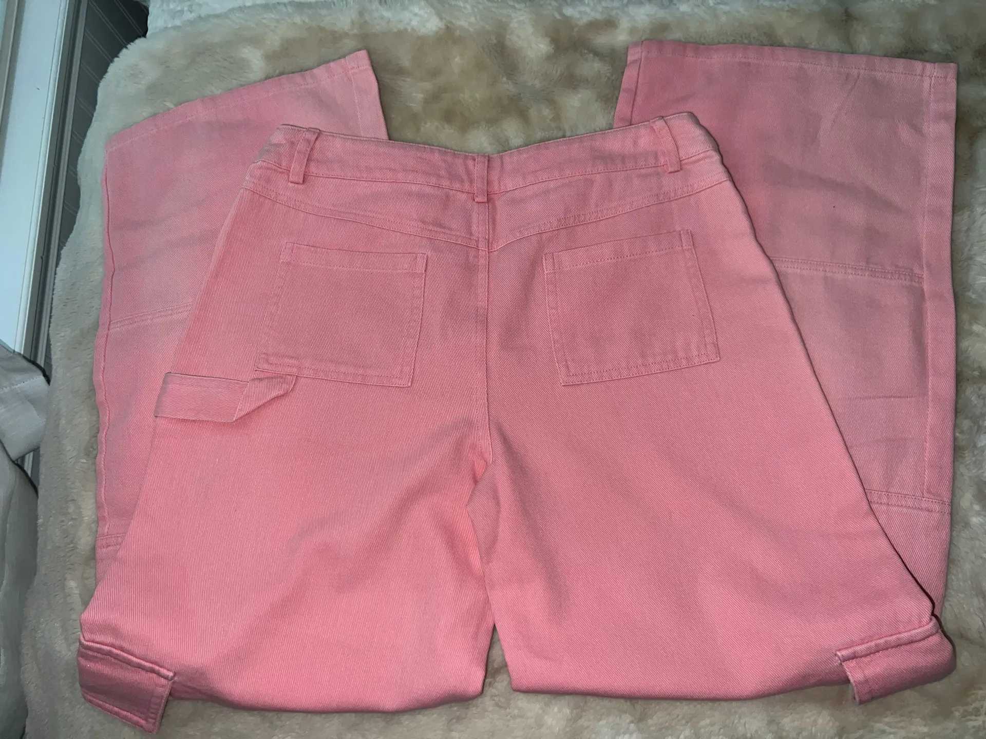 Pink wide leg jeans - Image 2