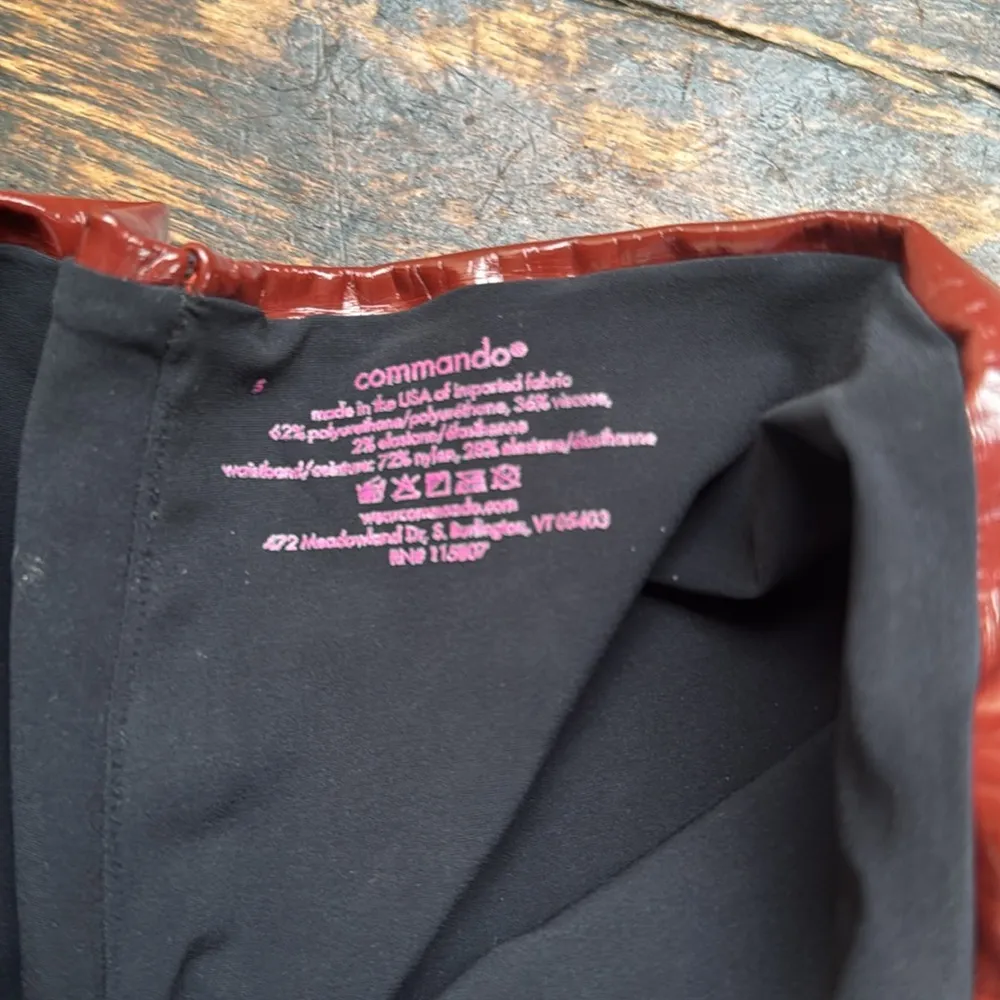 Commando Shiny Burgundy leggings faux patent leather - Image 5